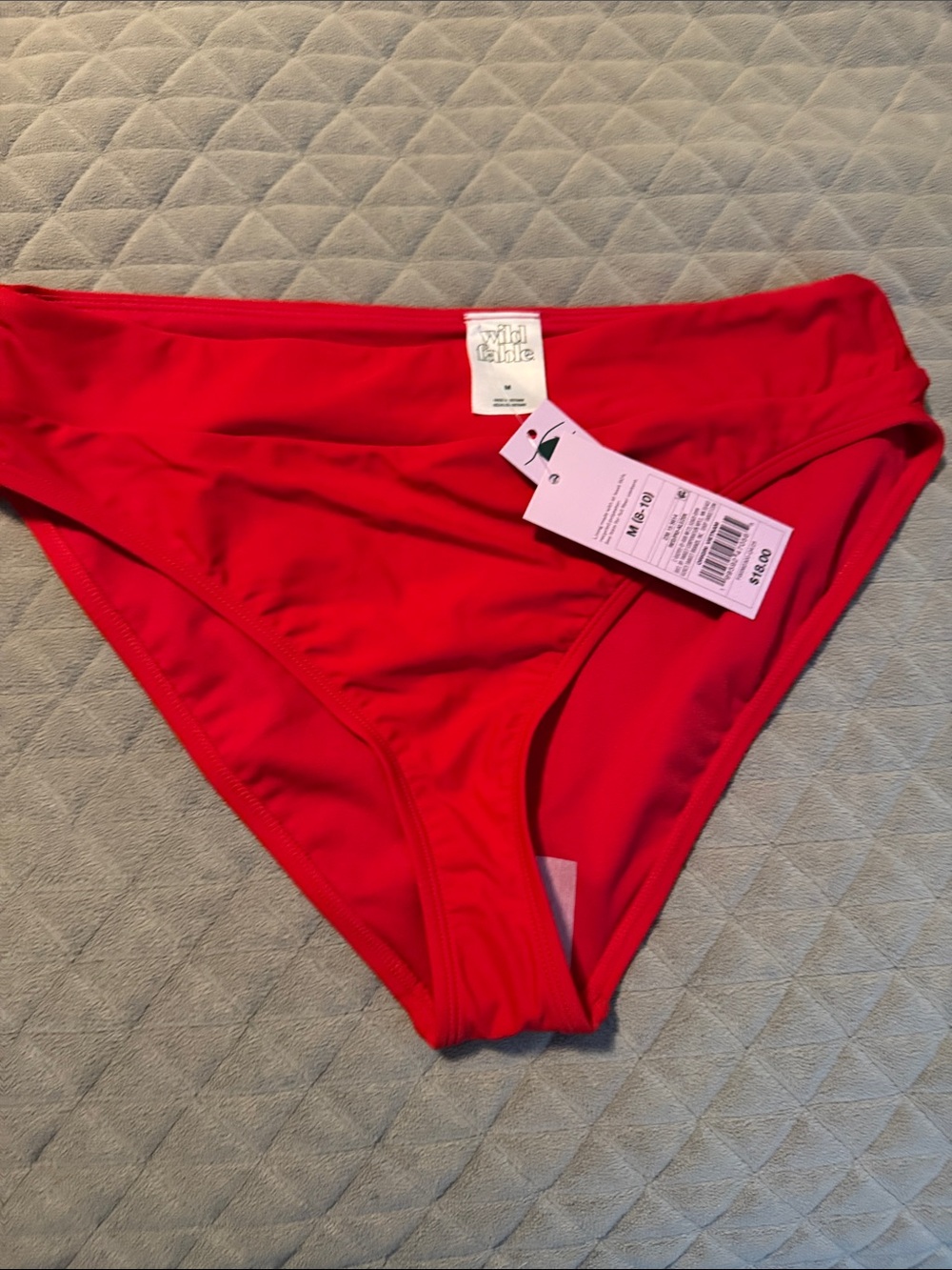 wild fable Red Bikini Bottoms — Mid-Rise Classic Cut